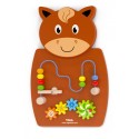 Puidust seinatahvale hobune montessori