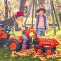 FALK Kubota Traktor oranž koos haagisega