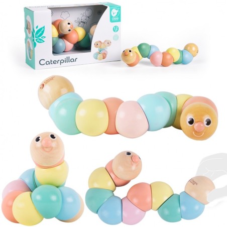 Puidust värviline ussike painutamiseks ja keeramiseks