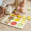 CLASSIC WORLD Puidust puuviljad takjapaelaga lõikamiseks + jagamine MONTESSORI 23 el.