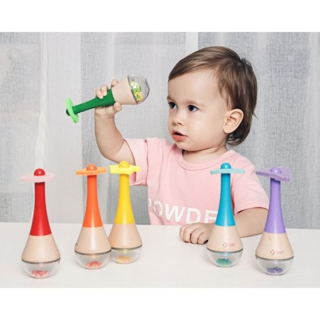 Puidust instrument Rainbow Marakas 1 tk.
