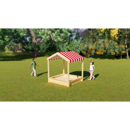 CLASSIC WORLD EDU puidust liivakast varikatusega