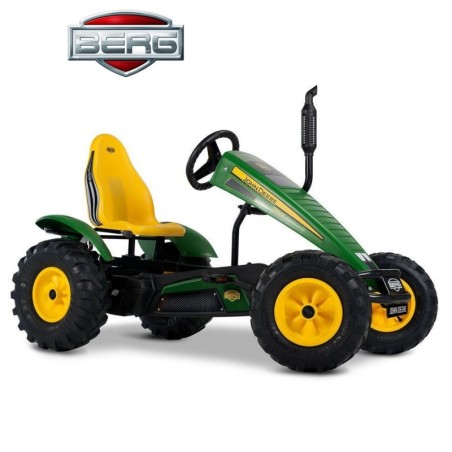 BERG Pedal Go-Kart XL John Deere BFR täispuhutavad rattad vanuses 5 aastat kuni 100 kg