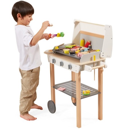 Laste puidust mängu grill + 47 aksessuaari