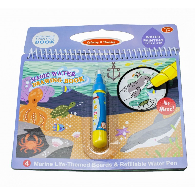 Veepliiatsiga värviraamat Veealune maailm