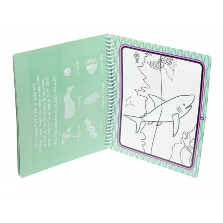 Veepliiatsiga värviraamat Veealune maailm