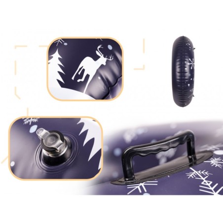 Täispuhutav lume tuub käepidemetega