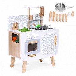 Puidust köök lastele retro ahi, põletid,...