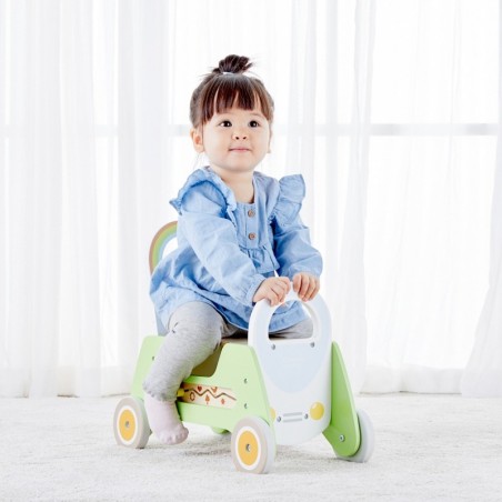 Montessori puidust tõukeauto käimistugi