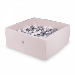 Pallimeri kandiline 90x90x40 cm + 200 palli, roosa