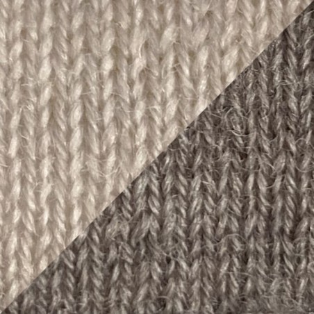 Meriino kahepoolne müts, beež/pruun