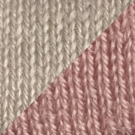 Meriino kahepoolne müts, beež/roosa