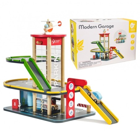 Classic World puidust moodne garaaž 9 elementi