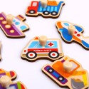 Puidust nuppudega pusle transpordi masinad