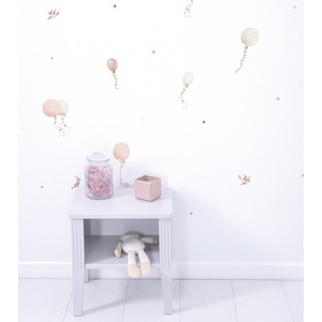 Seinakleebised SELENE A3, õhupallid ja tuulelohed roosa