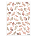 Seinakleebised SELENE A3, suled roosa