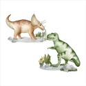 Seinakleebiste komplekt XL dinosaurused Tyrannosaurus ja Triceratops