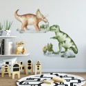 Seinakleebiste komplekt L dinosaurused Tyrannosaurus ja Triceratops
