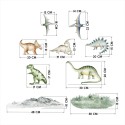 Seinakleebiste komplekt dinosaurused
