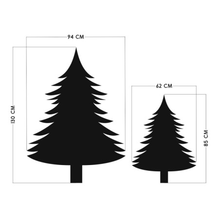 Seinakleebis kriiditahvel Kuused