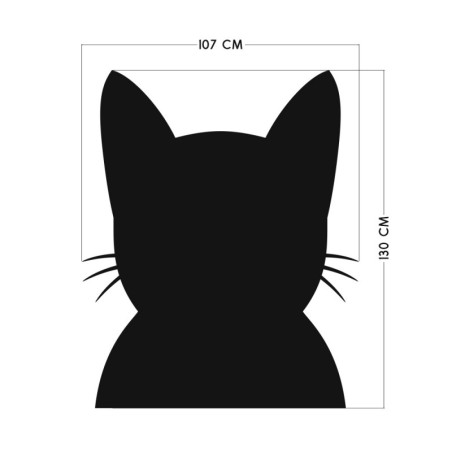 Seinakleebis kriiditahvel Cat
