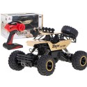 Puldiga auto RC ROCK CRAWLER 1:12 4WD kuldne
