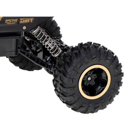 Puldiga auto RC ROCK CRAWLER 1:12 4WD kuldne