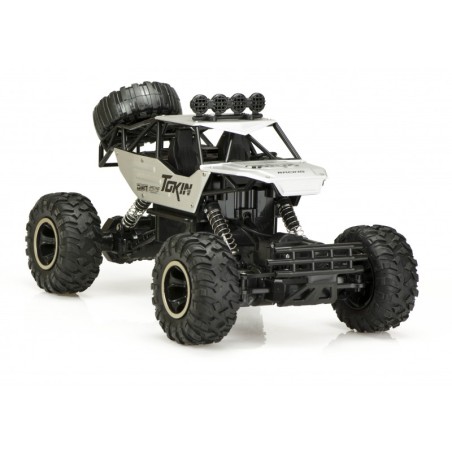 Puldiga auto RC ROCK CRAWLER 1:12 4WD hõbe
