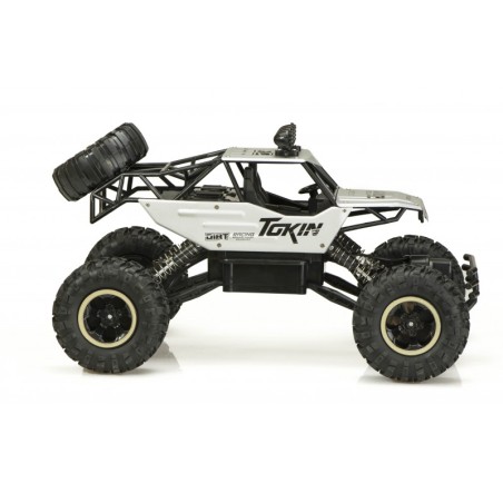 Puldiga auto RC ROCK CRAWLER 1:12 4WD hõbe