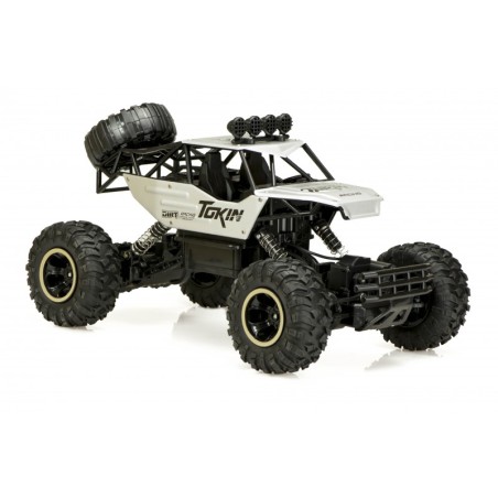 Puldiga auto RC ROCK CRAWLER 1:12 4WD hõbe