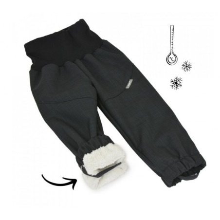 Soojad talvepüksid väikelastele Sherpa light, black tan