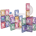 80 osaline pastell MNTL magnetklotside pallirada