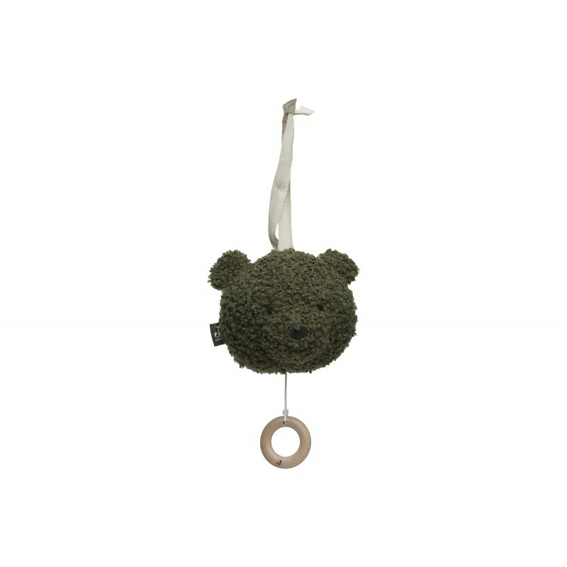 Riputatav muusikaga mänguasi Teddy Bear - Leaf Green