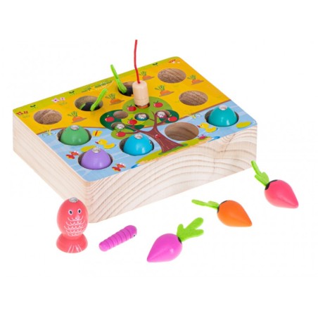 Magnetiline mäng, püüa putukaid ja köögivilju