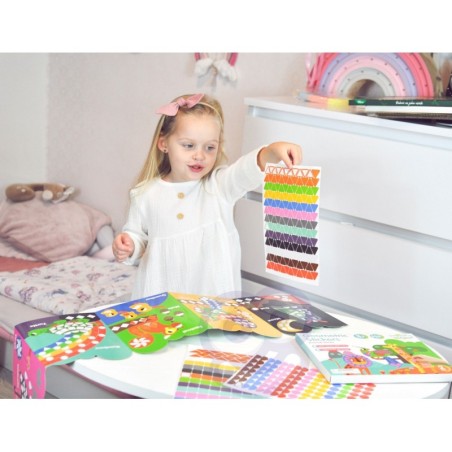 Woopie kleepsudega voldikraamat, sobita värve ja kujundeid