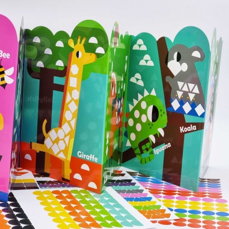 Woopie kleepsudega voldikraamat, sobita värve ja kujundeid