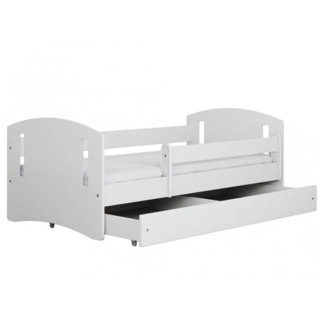 Lastevoodi CLASSIC valge koos sahtliga ja kaitseäärega