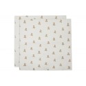 Musliinlapid puuvill 115x115 cm, 2 tk, Teddy Bear