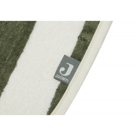 Beebipõll, 2 tk, Stripes Terry Leaf Green GOTS