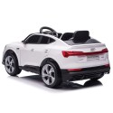 Elektriauto Audi e-tron 12v, muusika, nahkiste, valge