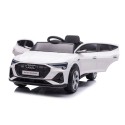 Elektriauto Audi e-tron 12v, muusika, nahkiste, valge