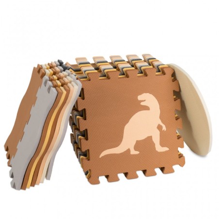 Suur puslematt äärtega, 36 osa, dinosaurus