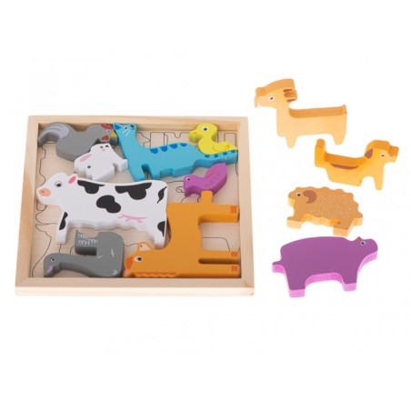 Puidust pusle loomadega