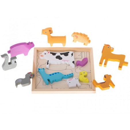 Puidust pusle loomadega