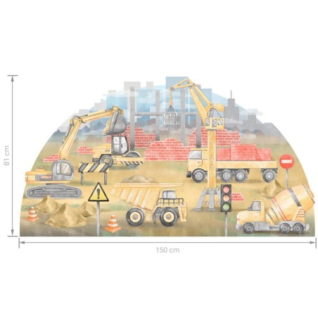 Seinakleebis Ehitusplats kollane