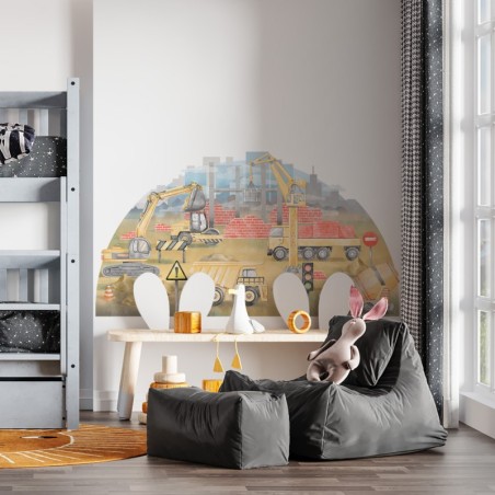 Seinakleebis Ehitusplats kollane