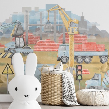 Seinakleebis Ehitusplats sinine