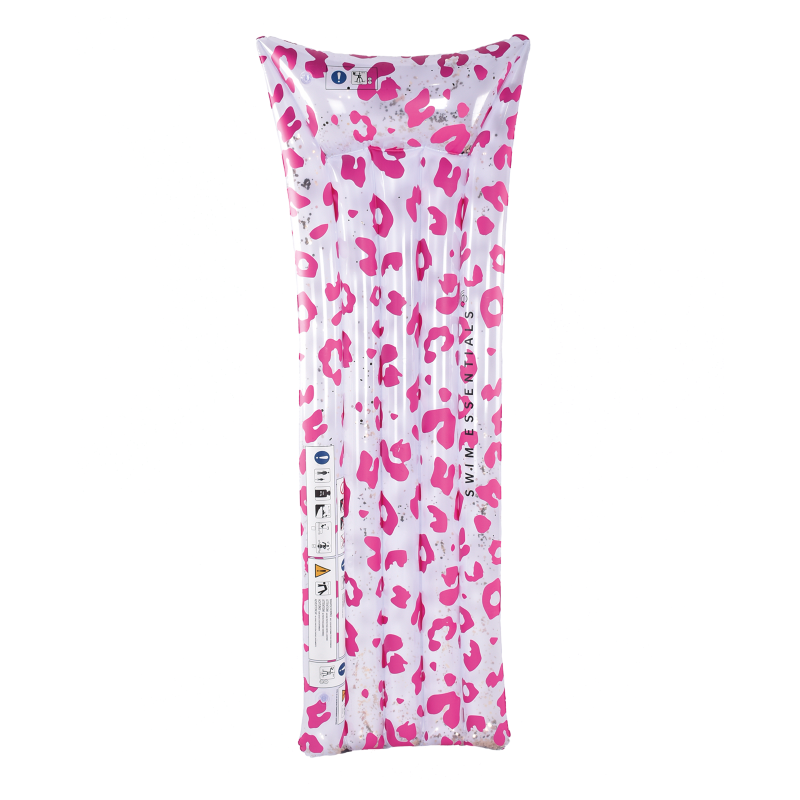 Täispuhutav madrats Neon rose Leopard