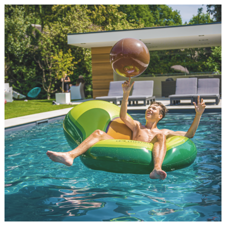 Täispuhutav avokaado koos rannapalliga