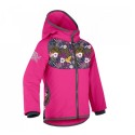 Laste softshell jope fliisvoodriga Basic, fuksia/koolibri